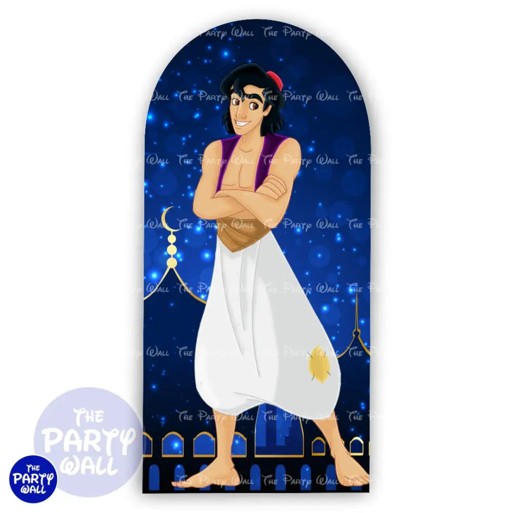 Aladdín - Funda para mampara de punta redonda o rectangular Mampara de punta redonda