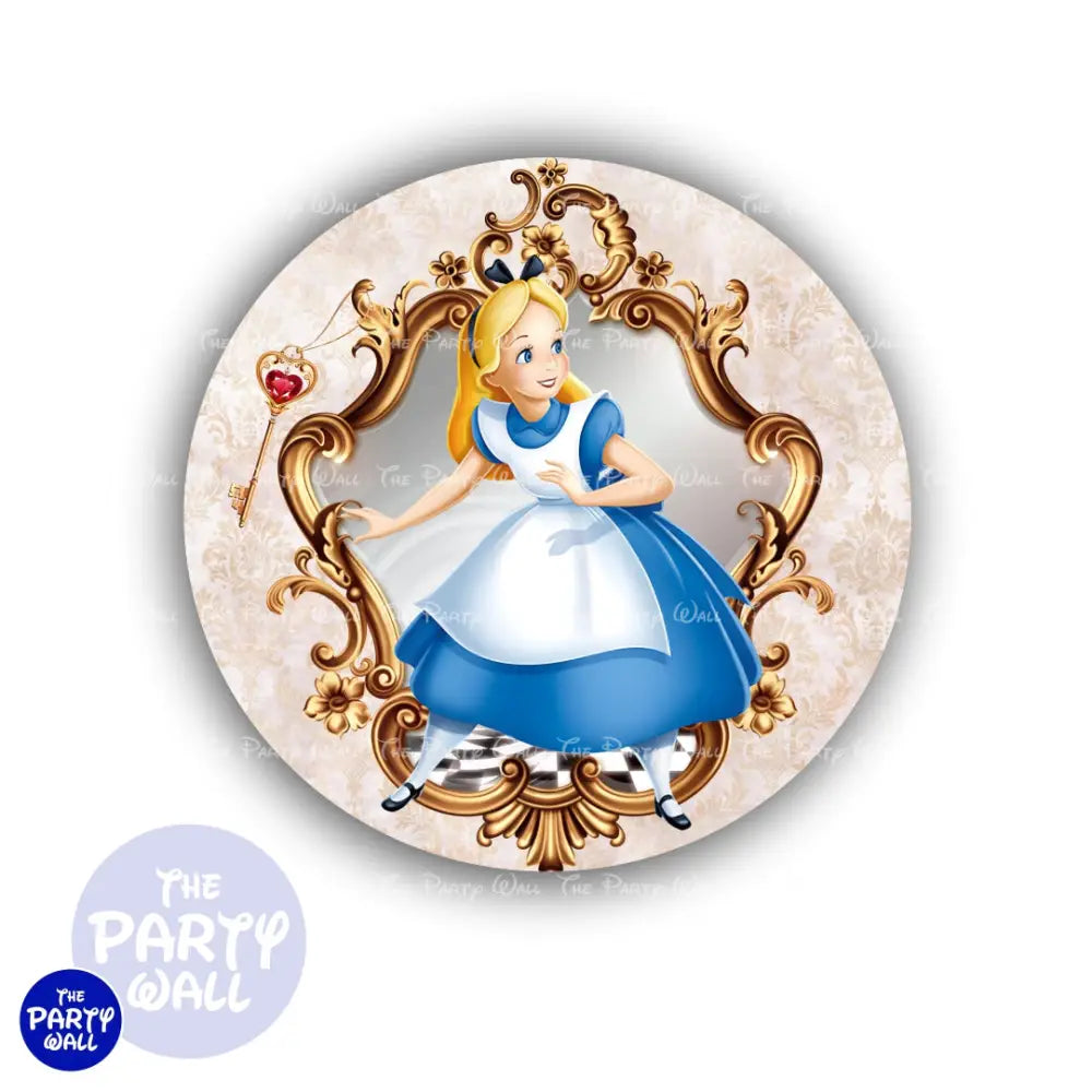 Alicia en el País de las Maravillas - Funda para mampara circular Circular