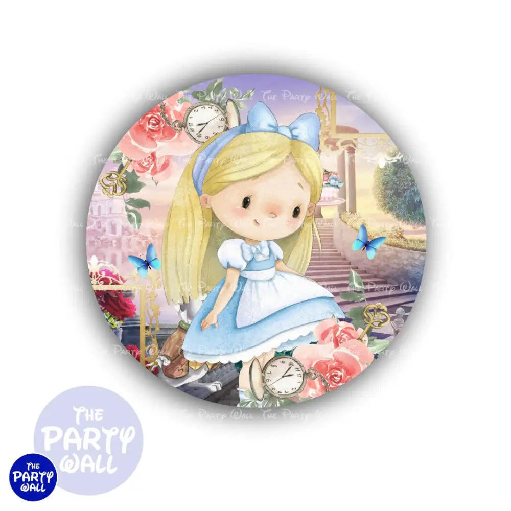 Alicia en el País de las Maravillas - Funda para mampara circular Circular