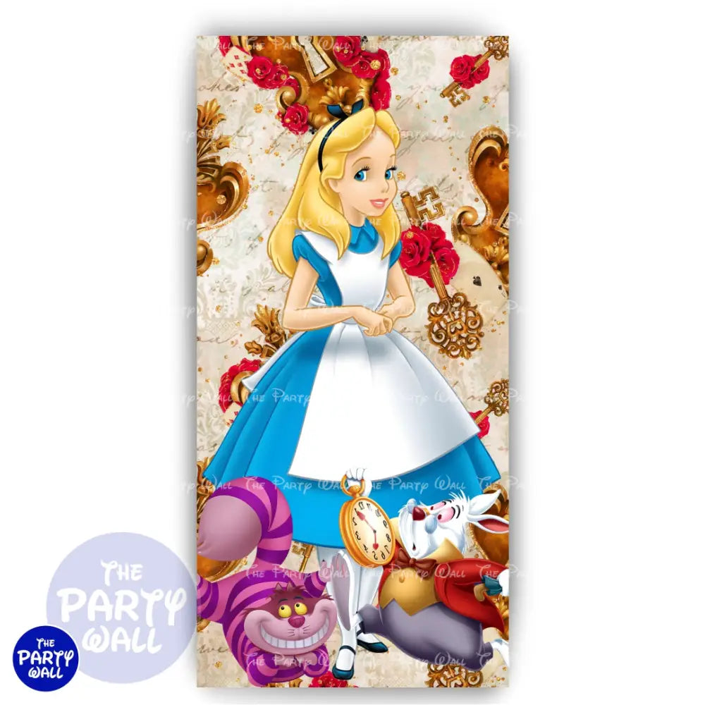 Alicia en el País de las Maravillas - Funda para mampara de punta redonda o rectangular Mampara de punta redonda