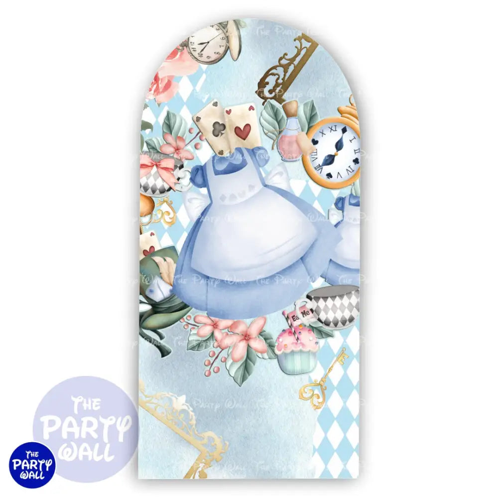Alicia en el País de las Maravillas - Funda para mampara de punta redonda o rectangular Mampara de punta redonda