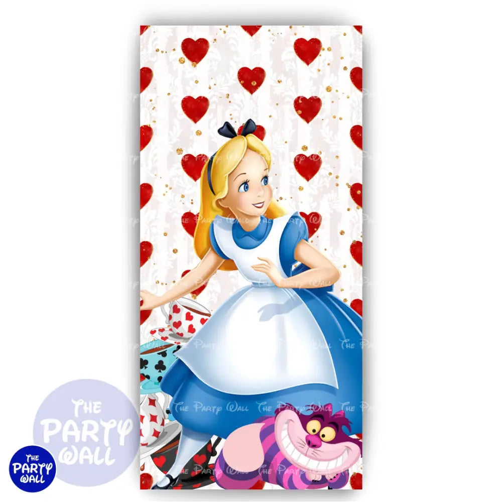 Alicia en el País de las Maravillas - Funda para mampara de punta redonda o rectangular Mampara de punta redonda