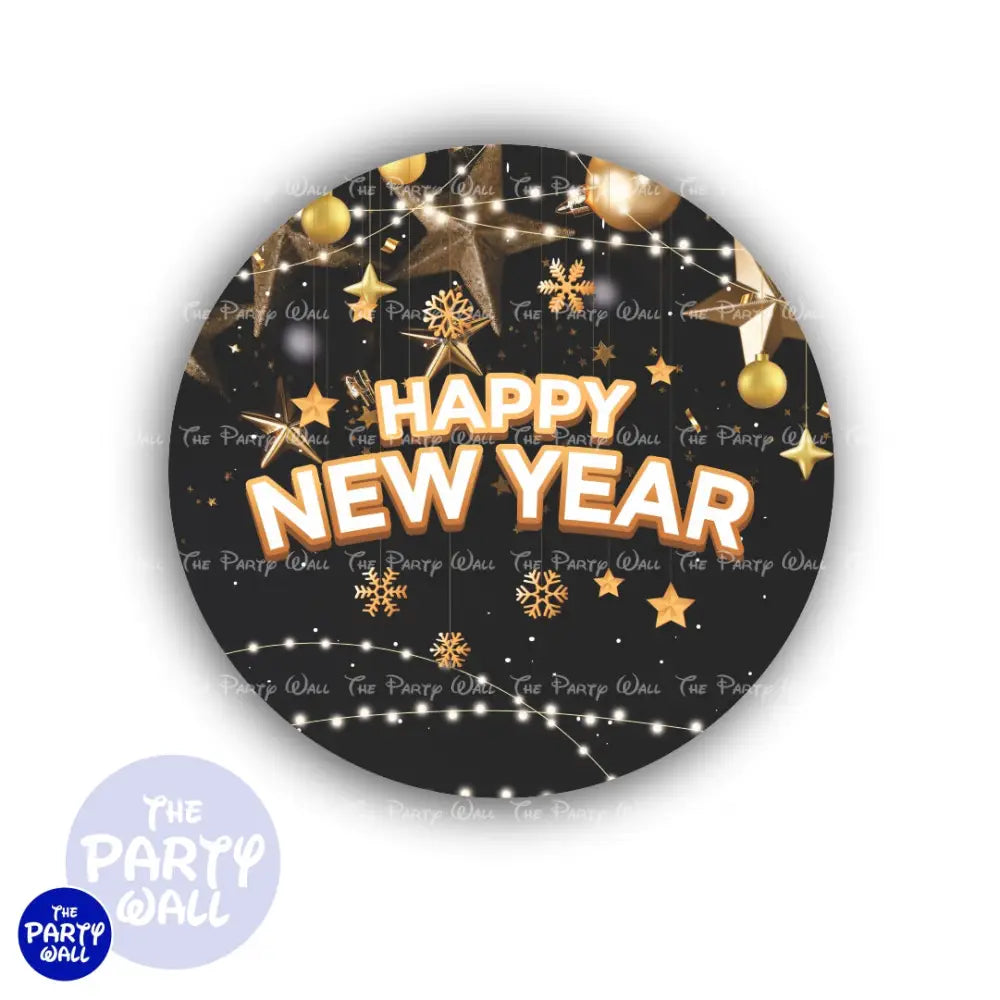Año Nuevo - Funda para mampara circular Circular
