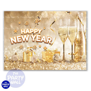 Año Nuevo - Funda para mampara cuadrada o rectangular Cuadrado o Rectangular