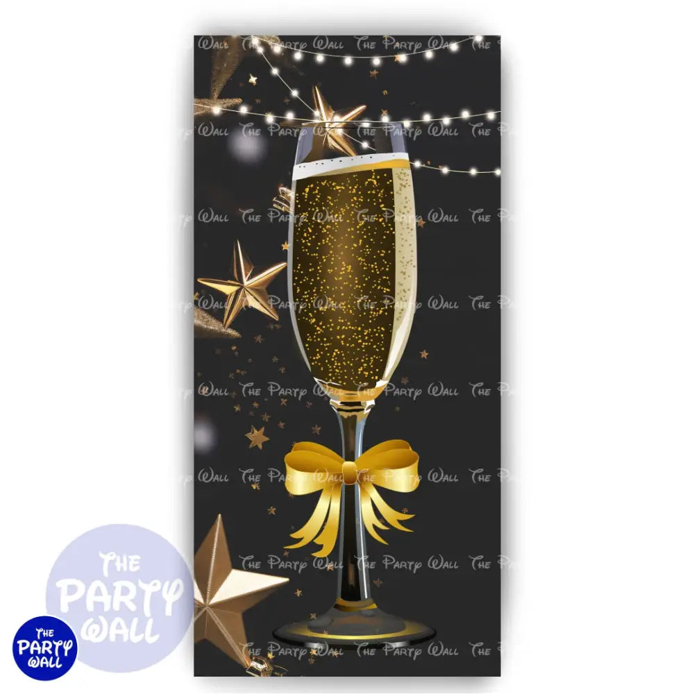 Año Nuevo - Funda para mampara de punta redonda o rectangular Mampara de punta redonda