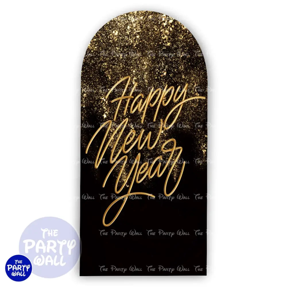 Año Nuevo - Funda para mampara de punta redonda o rectangular Mampara de punta redonda