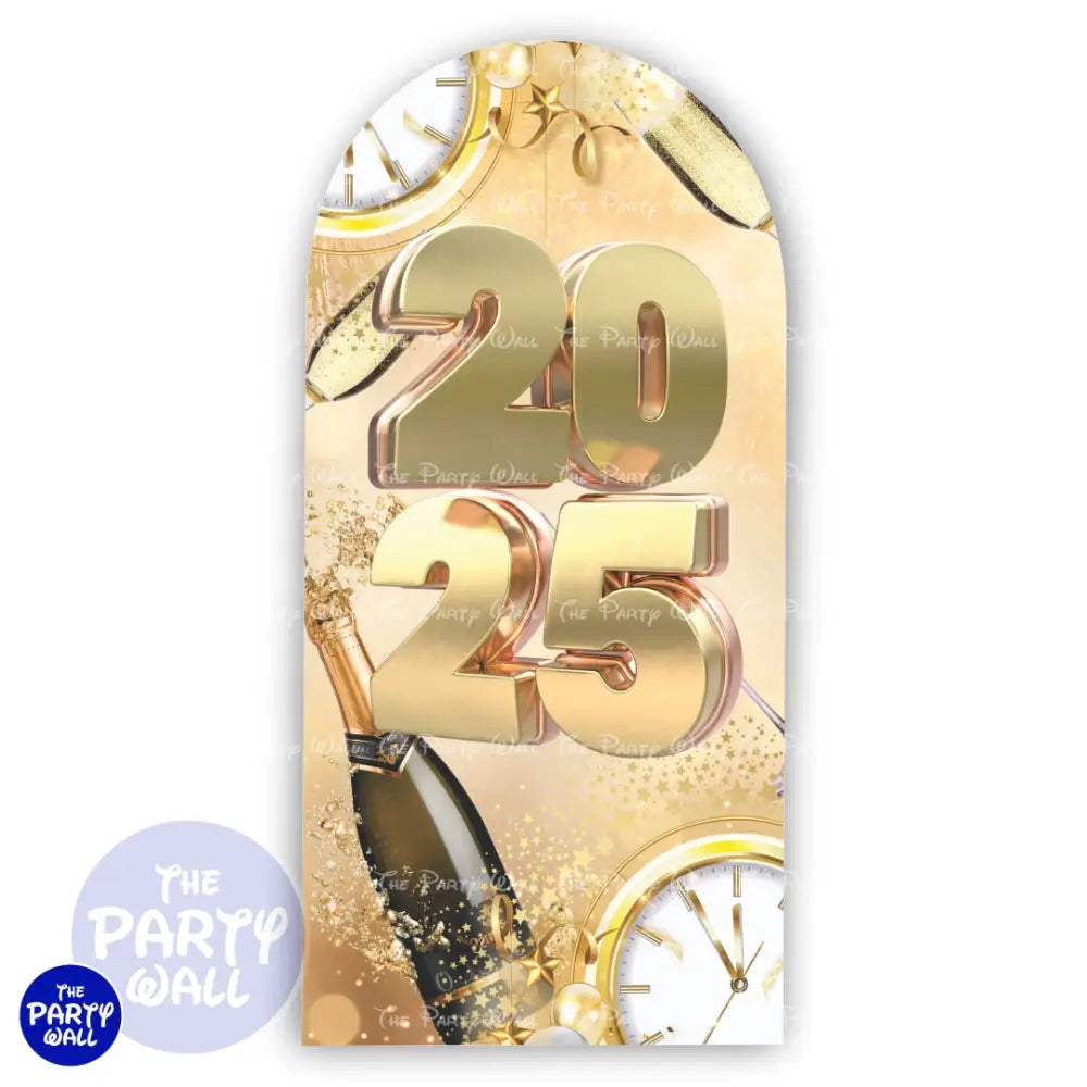 Año Nuevo - Funda para mampara de punta redonda o rectangular Mampara de punta redonda