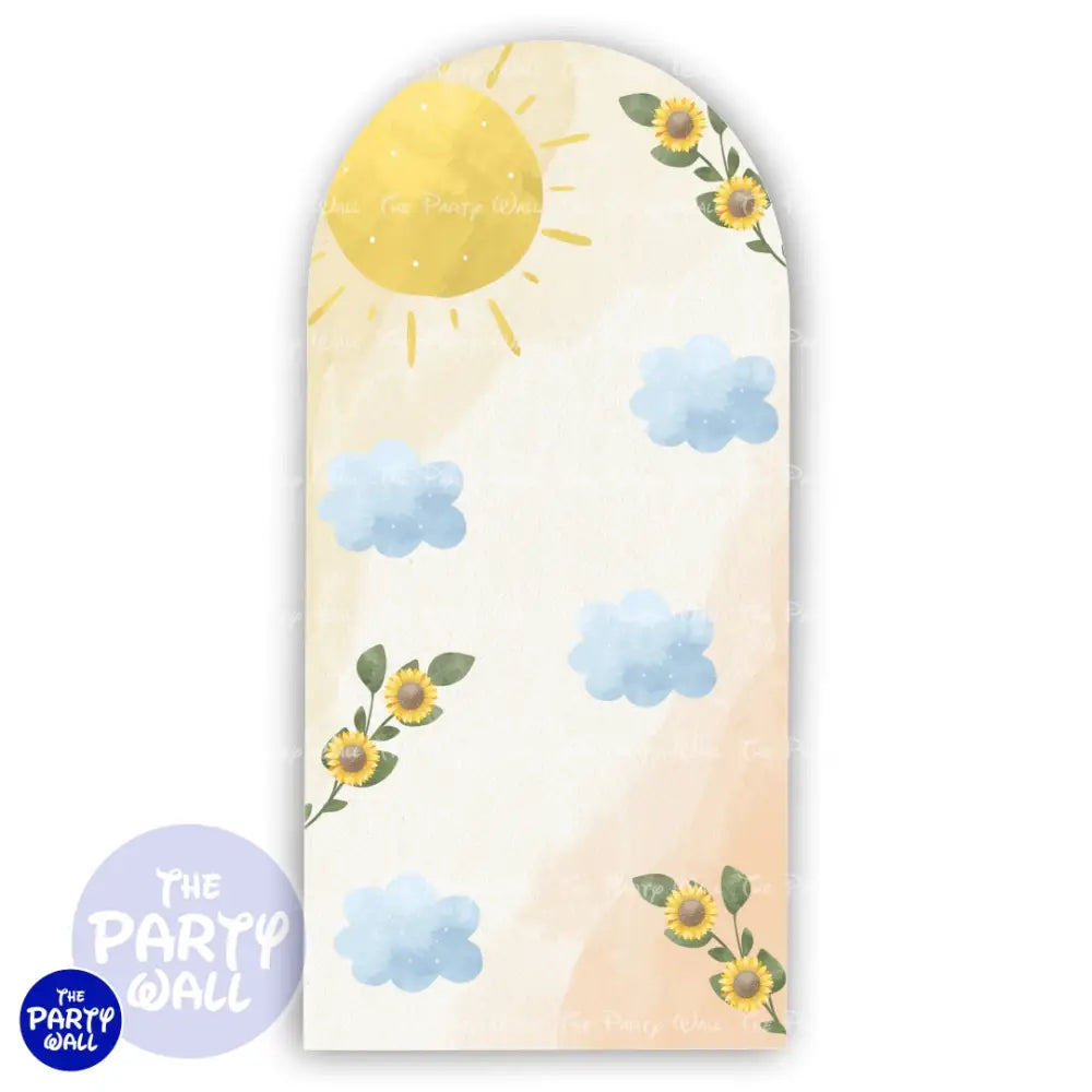 Arcoíris Boho - Funda para mampara de punta redonda o rectangular Mampara de punta redonda