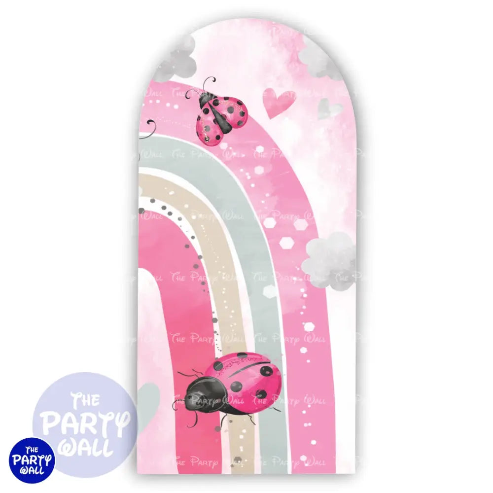 Arcoíris Boho - Funda para mampara de punta redonda o rectangular Mampara de punta redonda