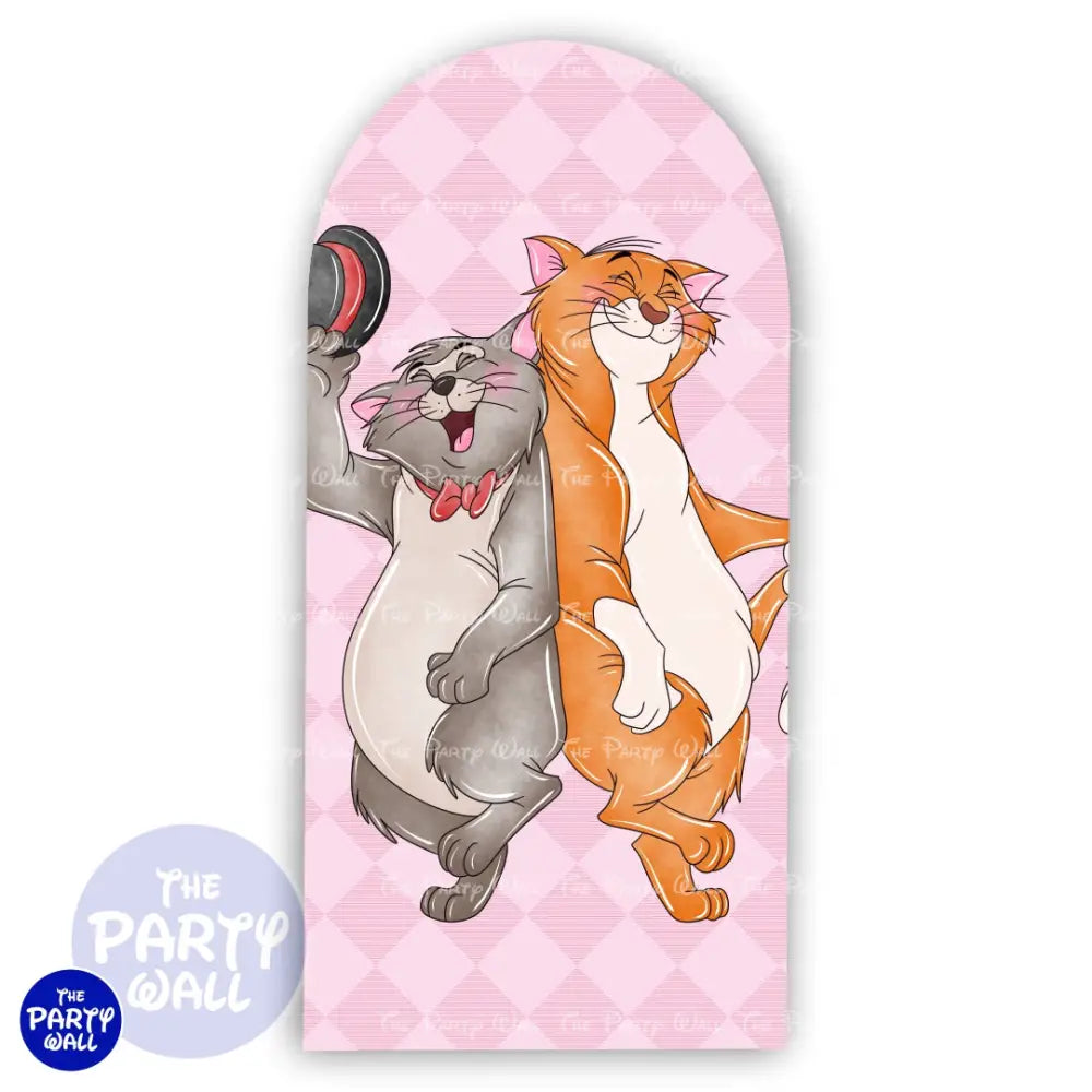 Aristogatos - Funda para mampara de punta redonda o rectangular Mampara de punta redonda