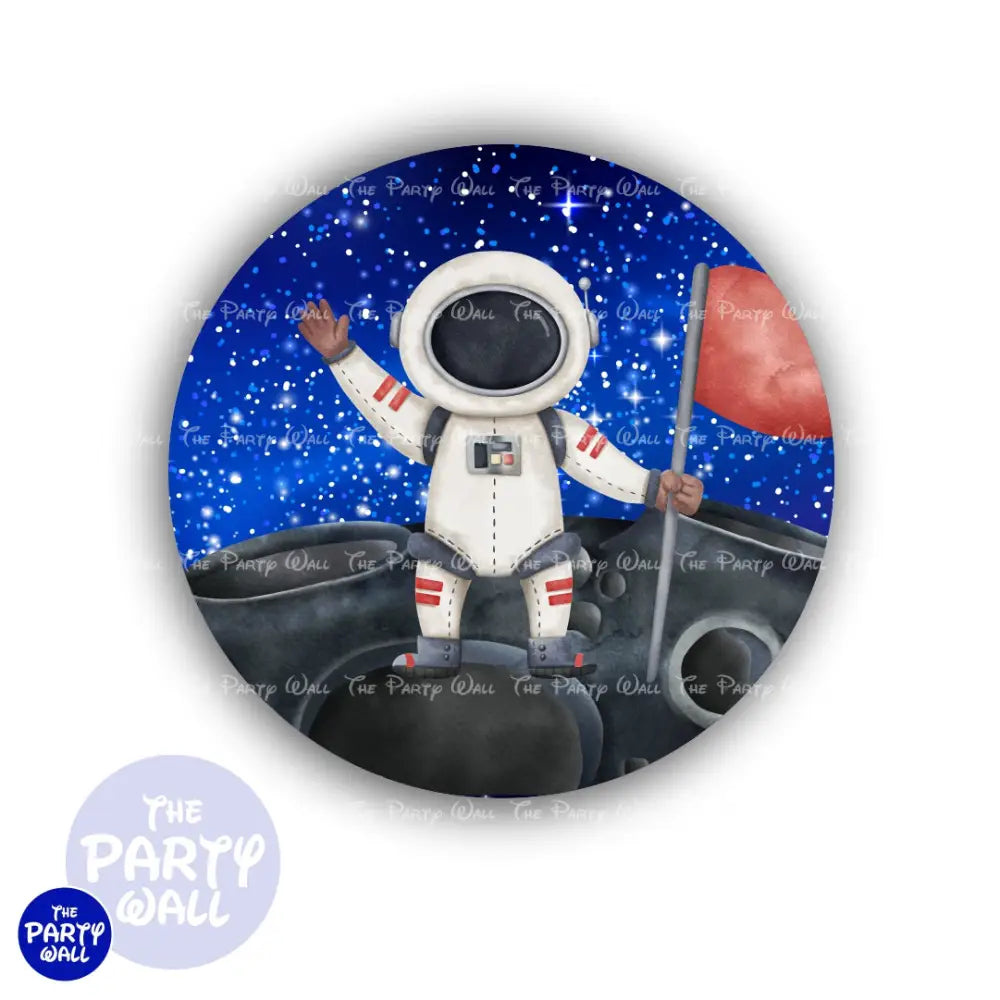 Astronauta - Funda para mampara circular Circular