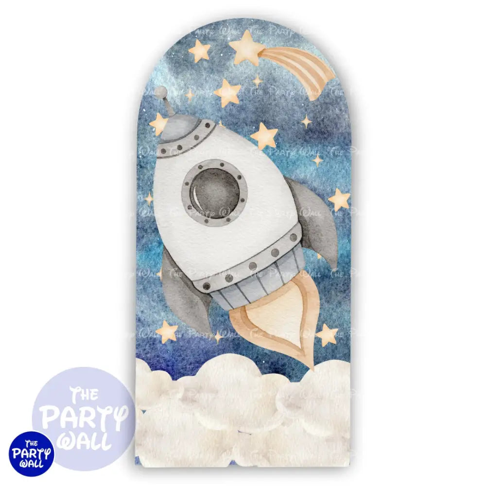 Astronauta - Funda para mampara de punta redonda o rectangular Mampara de punta redonda