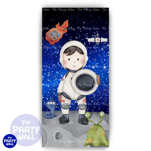 Astronauta - Funda para mampara de punta redonda o rectangular Mampara de punta redonda