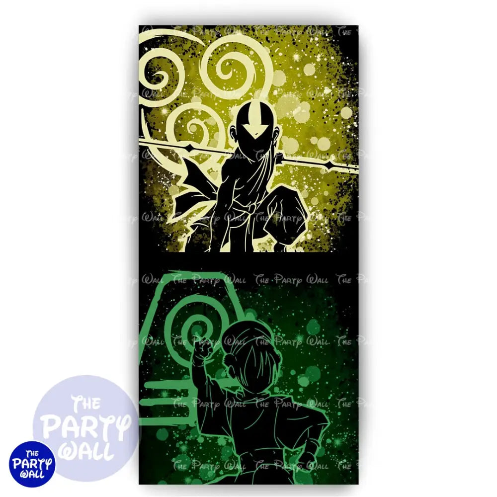 Avatar La Leyenda de Aang - Funda para mampara de punta redonda o rectangular Mampara de punta redonda