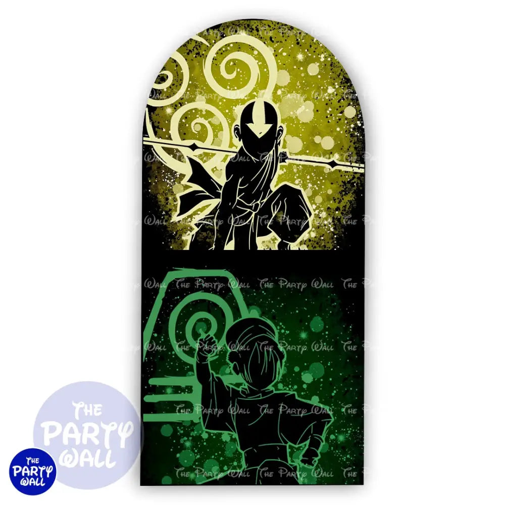 Avatar La Leyenda de Aang - Funda para mampara de punta redonda o rectangular Mampara de punta redonda