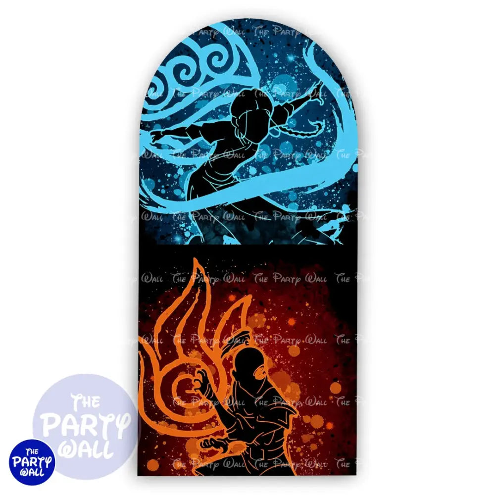 Avatar La Leyenda de Aang - Funda para mampara de punta redonda o rectangular Mampara de punta redonda