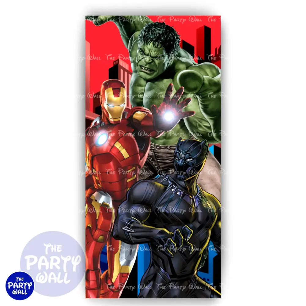 Avengers - Funda para mampara de punta redonda o rectangular Mampara de punta redonda