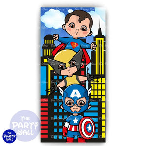Avengers - Funda para mampara de punta redonda o rectangular Mampara de punta redonda