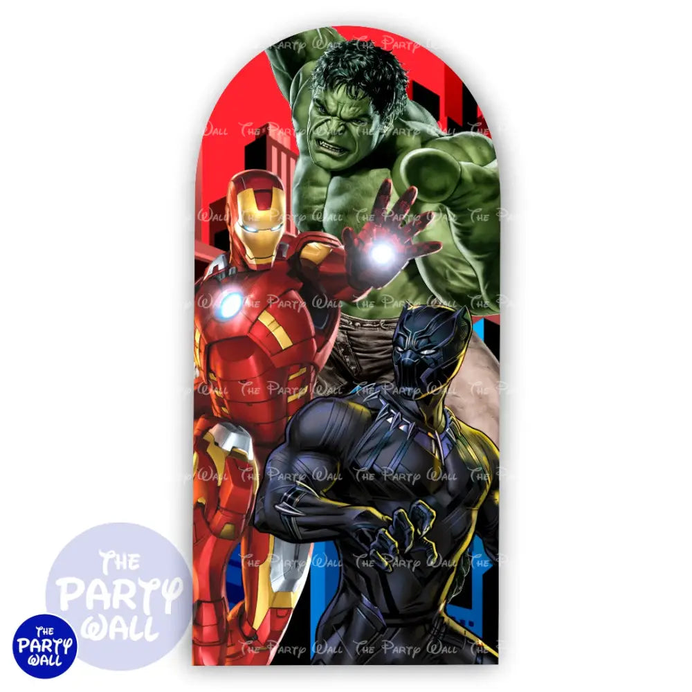 Avengers - Funda para mampara de punta redonda o rectangular Mampara de punta redonda