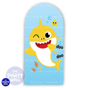 Baby Shark - Funda para mampara de punta redonda o rectangular Mampara de punta redonda