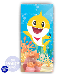 Baby Shark - Funda para mampara de punta redonda o rectangular Mampara de punta redonda