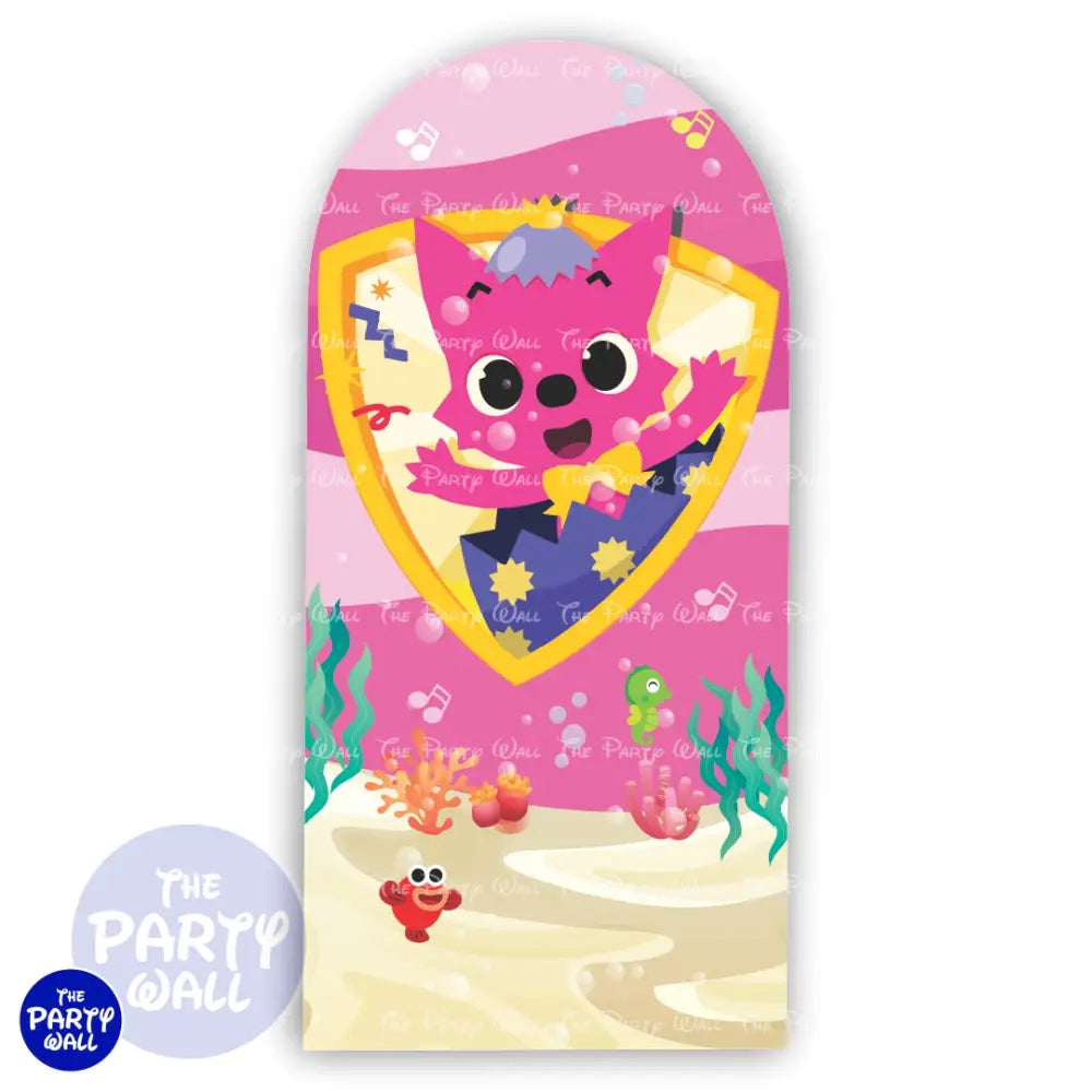 Baby Shark - Funda para mampara de punta redonda o rectangular Mampara de punta redonda