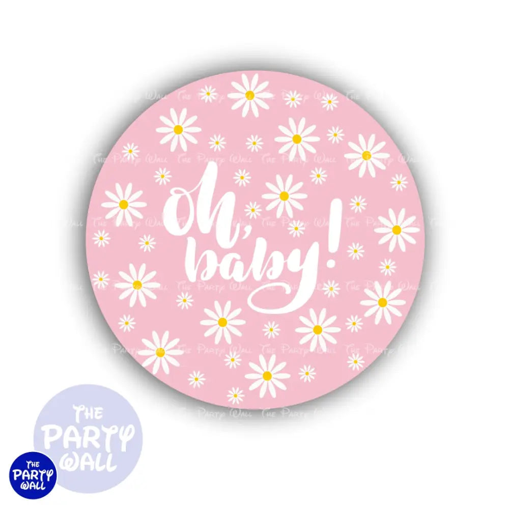 Baby Shower - Funda para mampara circular Circular