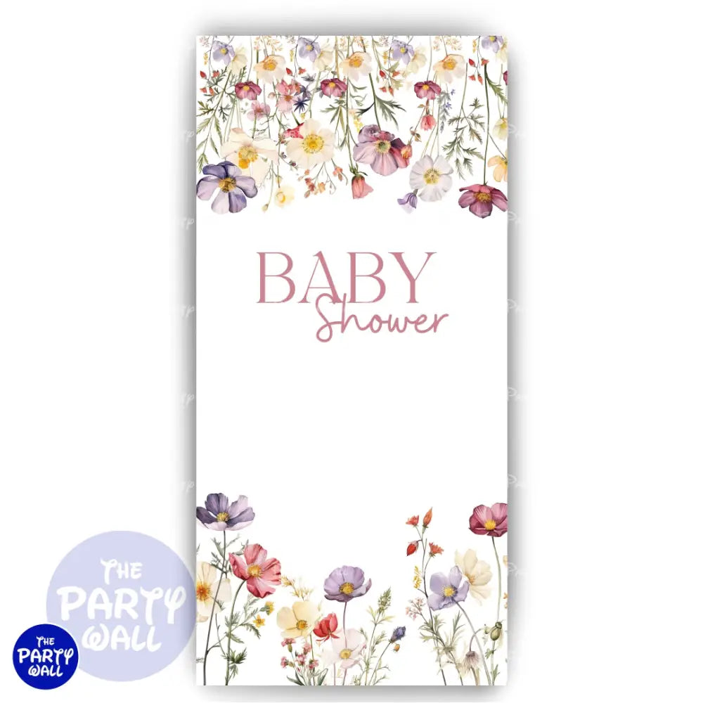 Baby Shower - Funda para mampara de punta redonda o rectangular Mampara de punta redonda