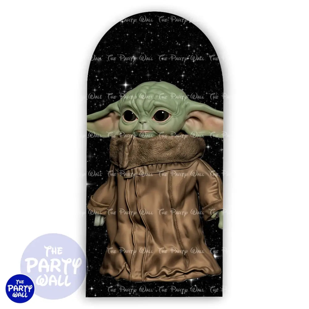 Baby Yoda - Funda para mampara de punta redonda o rectangular Mampara de punta redonda