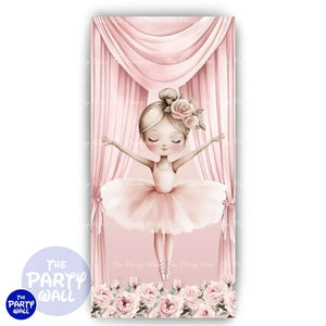 Ballet - Funda para mampara de punta redonda o rectangular Mampara de punta redonda