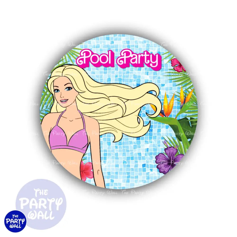 Barbie - Funda para mampara circular Circular