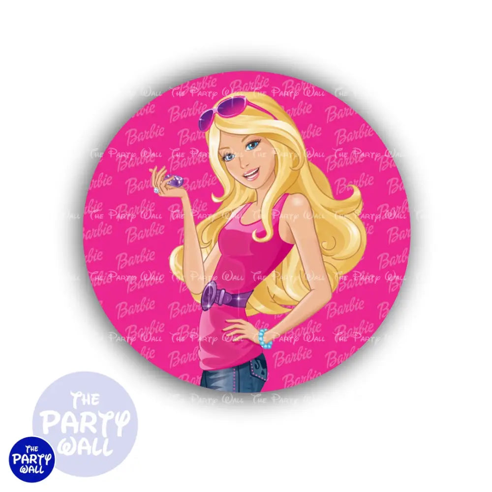 Barbie - Funda para mampara circular Circular
