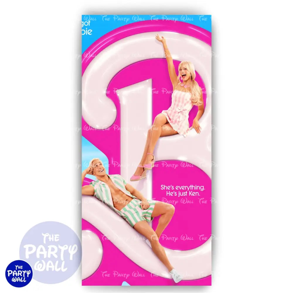 Barbie - Funda para mampara de punta redonda o rectangular Mampara de punta redonda