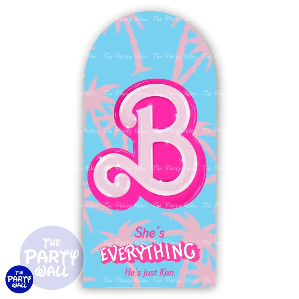 Barbie - Funda para mampara de punta redonda o rectangular Mampara de punta redonda