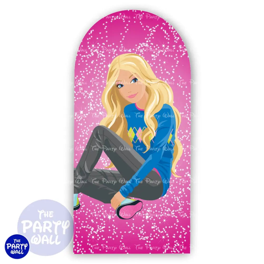 Barbie - Funda para mampara de punta redonda o rectangular Mampara de punta redonda