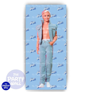 Barbie - Funda para mampara de punta redonda o rectangular Mampara de punta redonda