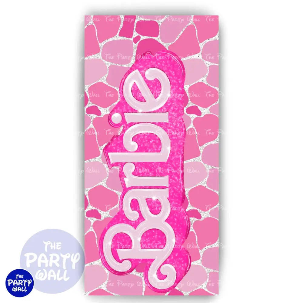 Barbie - Funda para mampara de punta redonda o rectangular Mampara de punta redonda