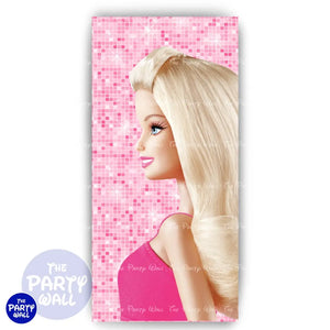 Barbie - Funda para mampara de punta redonda o rectangular Mampara de punta redonda
