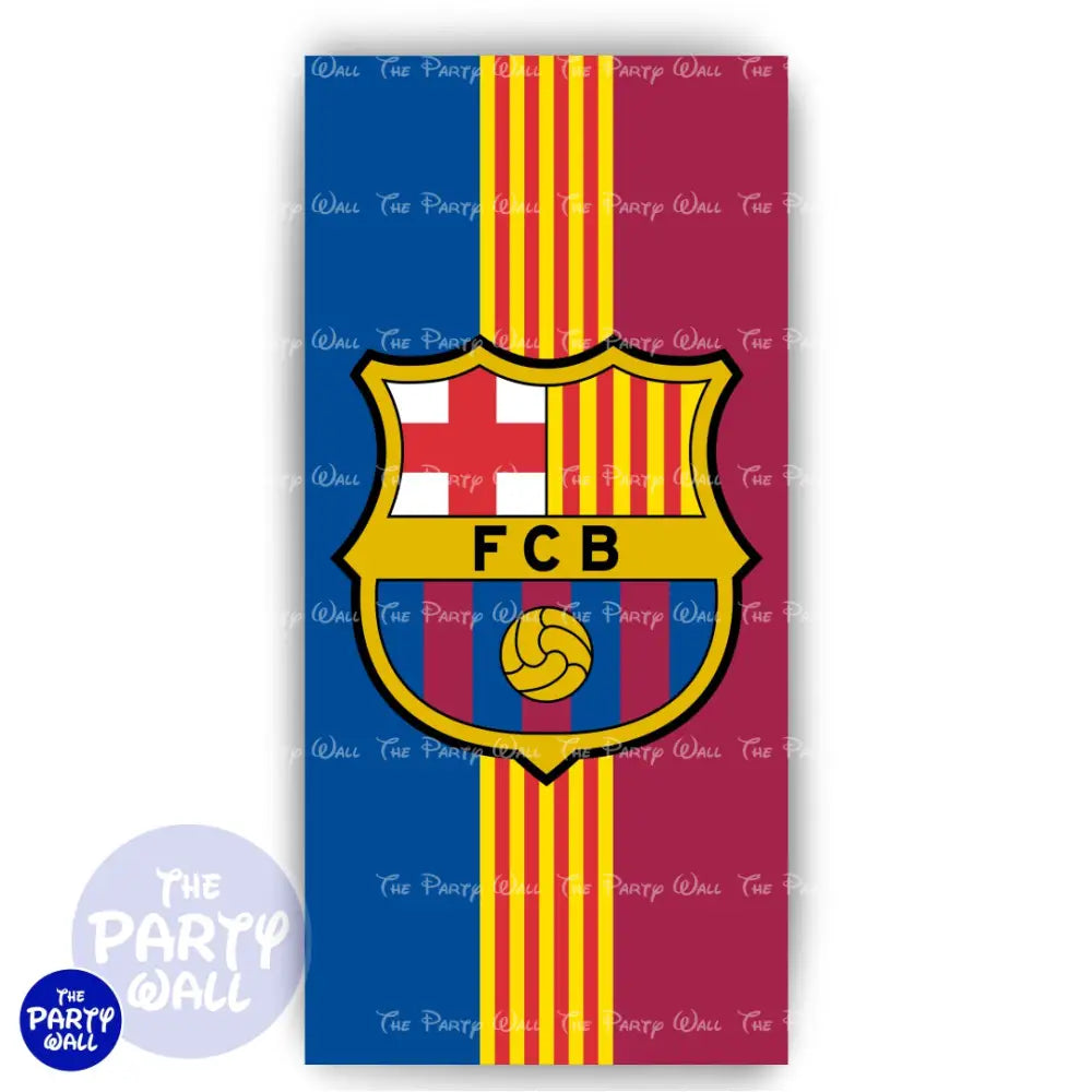 Barcelona F.C - Funda para mampara de punta redonda o rectangular Mampara de punta redonda