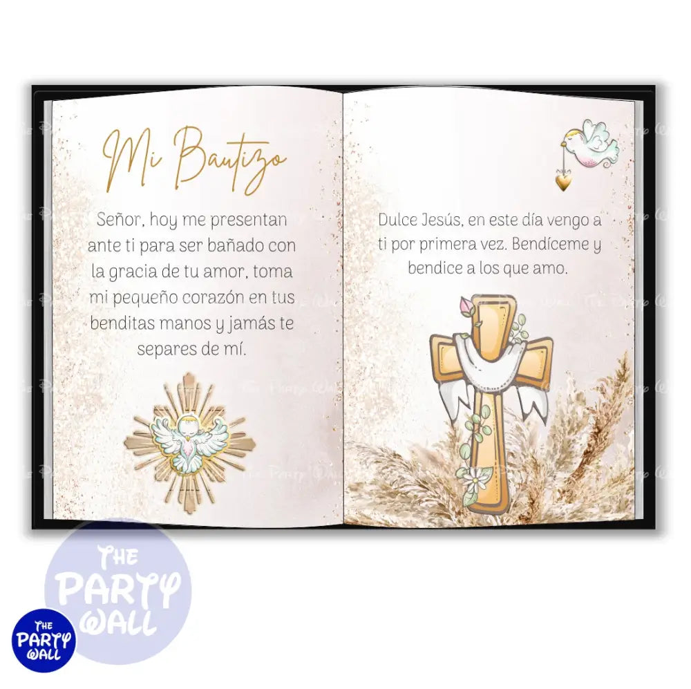 Bautizo - Funda para mampara cuadrada o rectangular Cuadrado o Rectangular