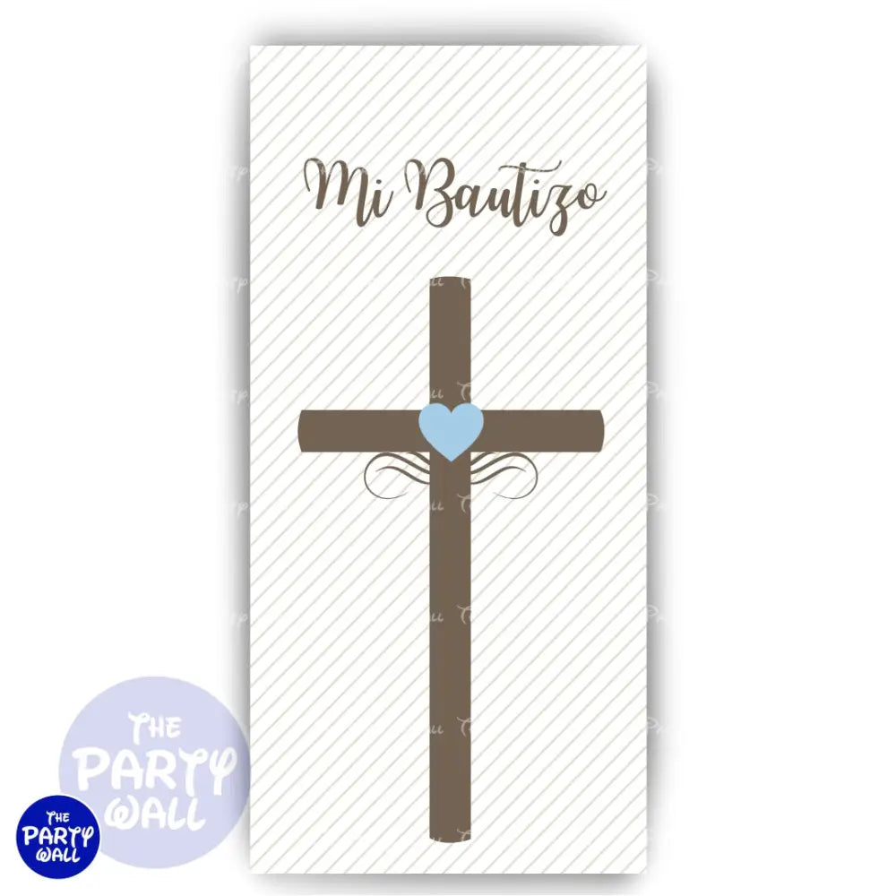 Bautizo - Funda para mampara de punta redonda o rectangular Mampara de punta redonda