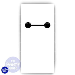 Baymax - Funda para mampara de punta redonda o rectangular Mampara de punta redonda