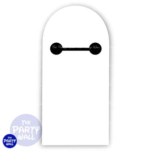 Baymax - Funda para mampara de punta redonda o rectangular Mampara de punta redonda