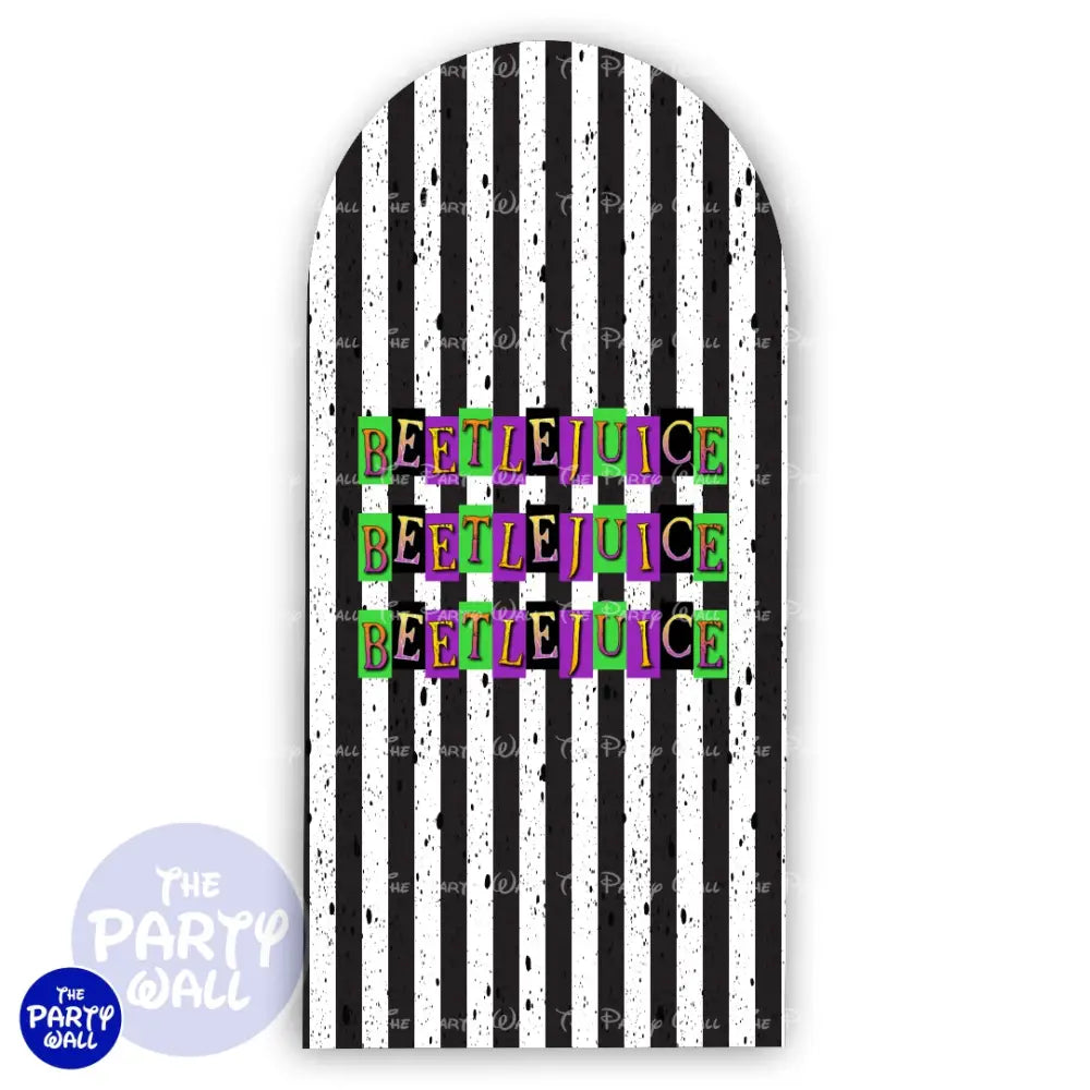 Beetlejuice - Funda para mampara de punta redonda o rectangular Mampara de punta redonda