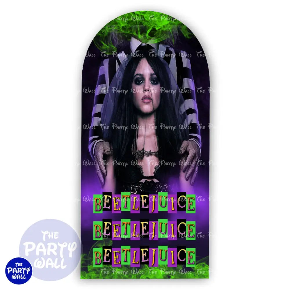 Beetlejuice - Funda para mampara de punta redonda o rectangular Mampara de punta redonda