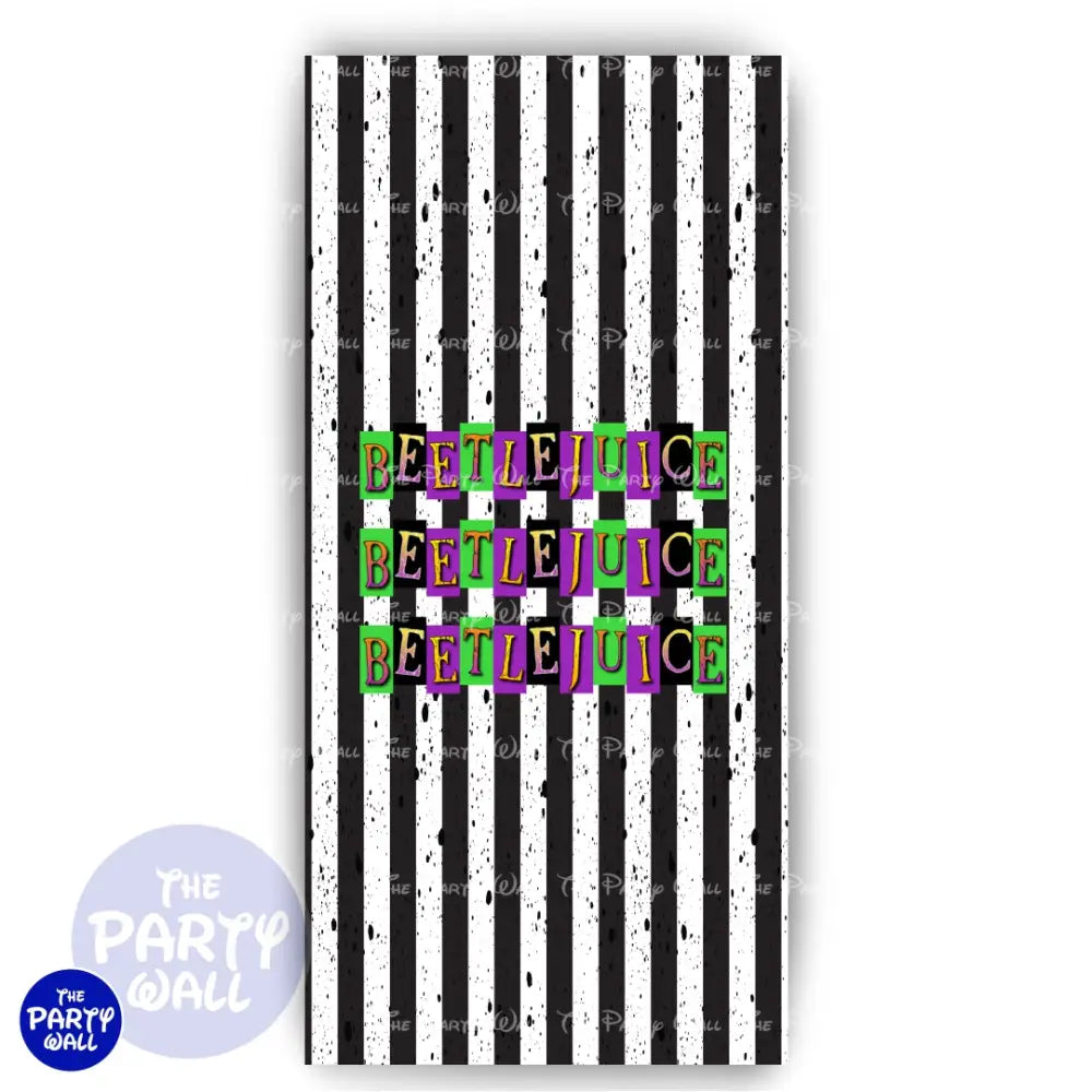 Beetlejuice - Funda para mampara de punta redonda o rectangular Mampara de punta redonda