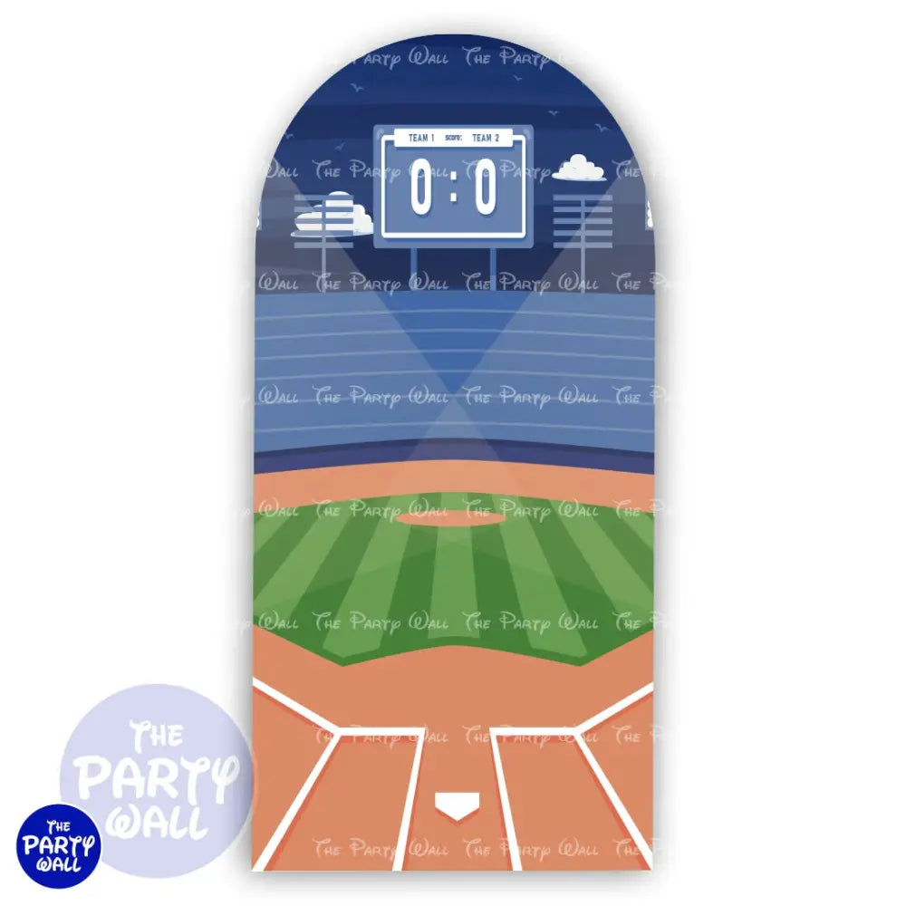 Béisbol - Funda para mampara de punta redonda o rectangular Mampara de punta redonda