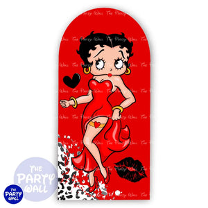 Betty Boop - Funda para mampara de punta redonda o rectangular Mampara de punta redonda