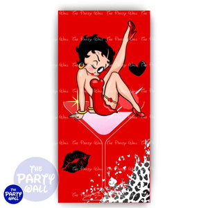 Betty Boop - Funda para mampara de punta redonda o rectangular Mampara de punta redonda