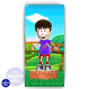 Biper y sus Amigos - Funda para mampara de punta redonda o rectangular Mampara de punta redonda